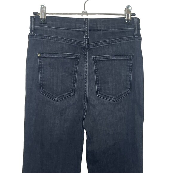 THE GREAT. Super High Rise Skinny Jeans Women’s Size 25 Washed Black Stretch - Picture 6 of 12